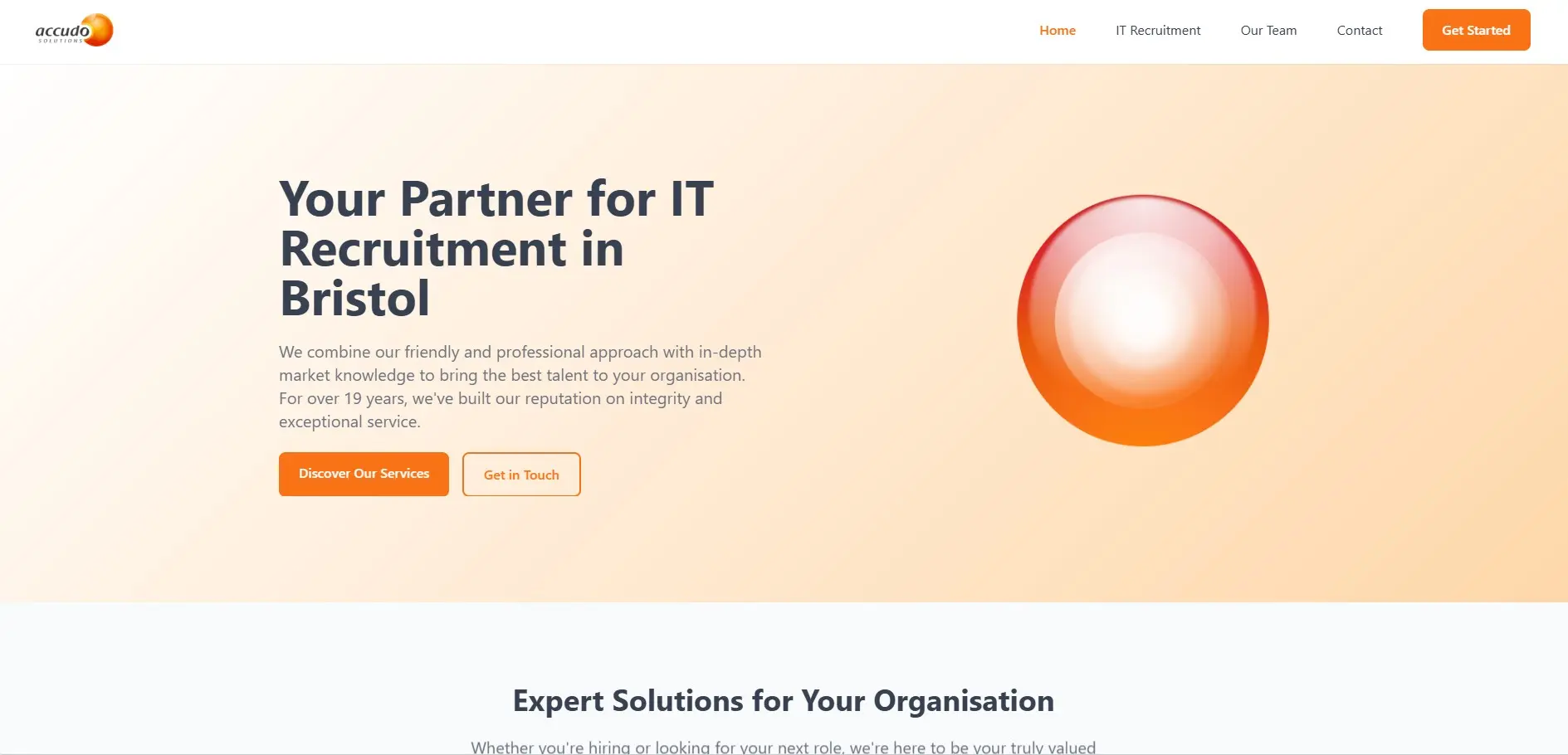 Accudo Solutions website rebuild